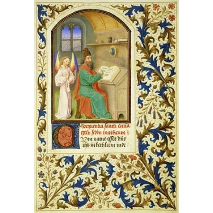 St. Matthew : Book of Hours - Detail Poster Print by Simon Marmion Image 1