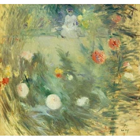 Nourrice Au Fond DUn Jardin Poster Print by Berthe Morisot Image 2