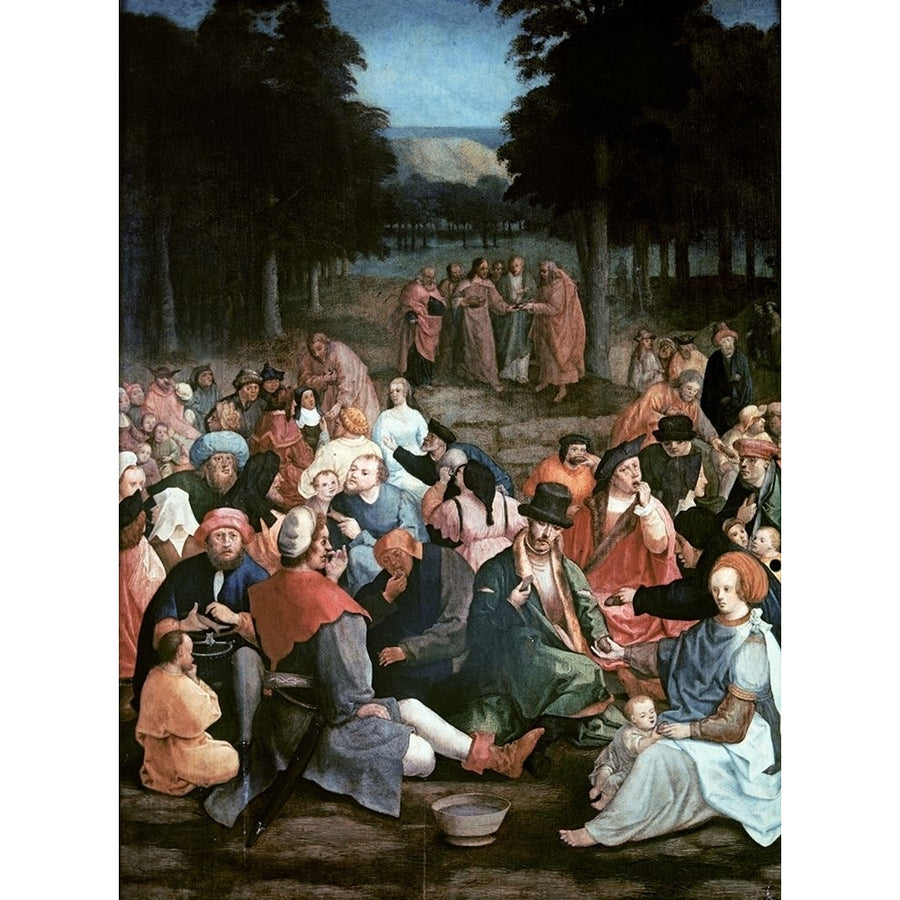 Miracle of the Loaves and the Fishes Poster Print by Lucas Van Leyden Image 1