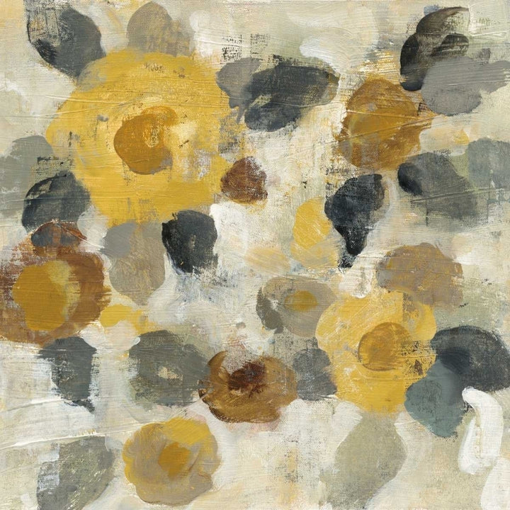 Neutral Floral Beige II Yellow Flowers Poster Print by Silvia Vassileva Image 1