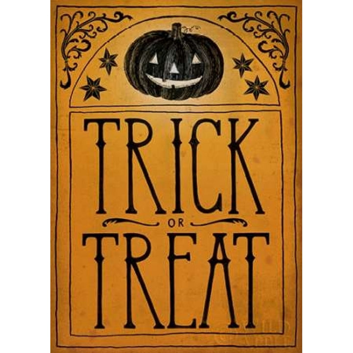 Vintage Halloween Trick or Treat Poster Print by Sara Zieve Miller Image 1