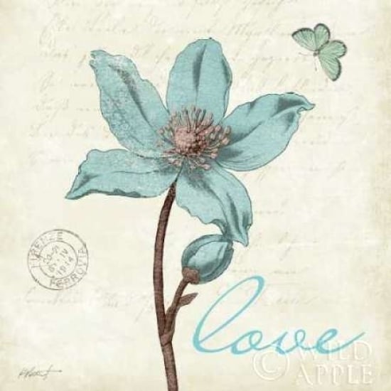 Touch of Blue IV - Love Poster Print by Katie Pertiet Image 1