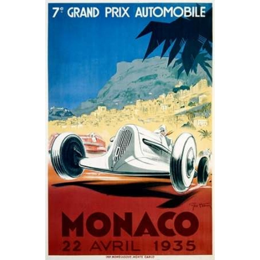 Monaco / 22 Avril 1935 Poster Print by Geo Ham Image 2