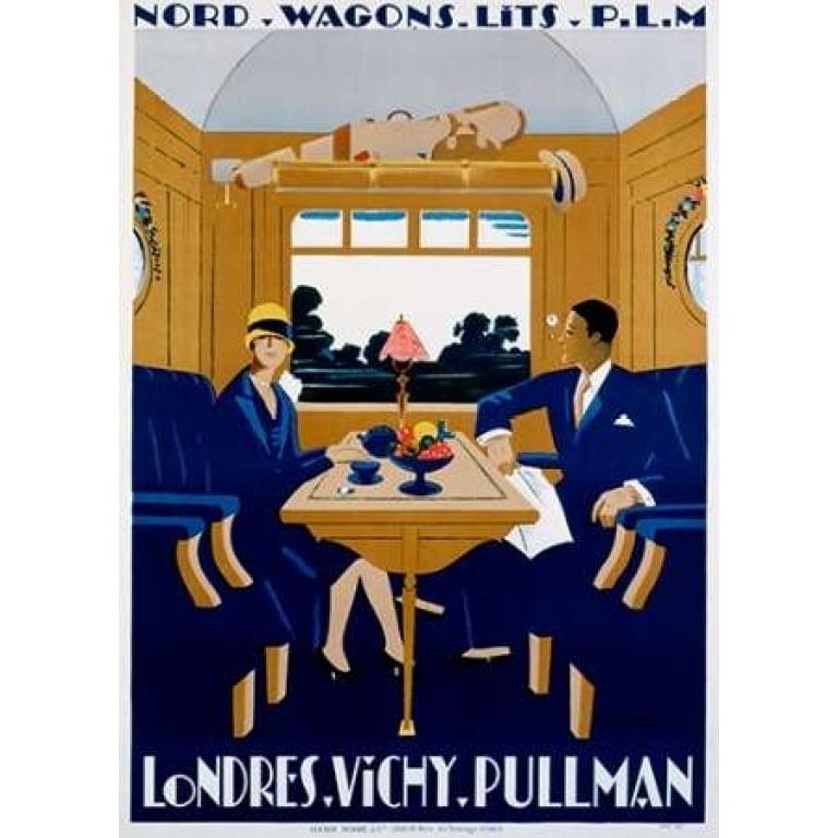 Nord-Wagons Lits-PLM Poster Print by Jean-Raoul Naurac Image 1