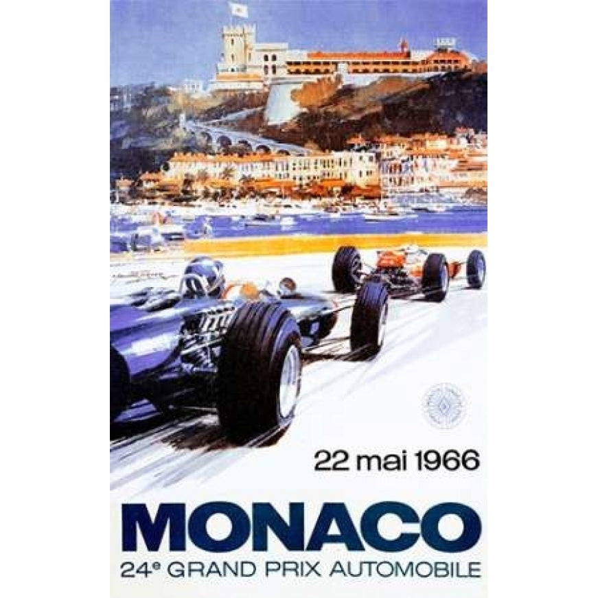 Monaco Grand Prix 1966 Poster Print by Michael Turner Image 1