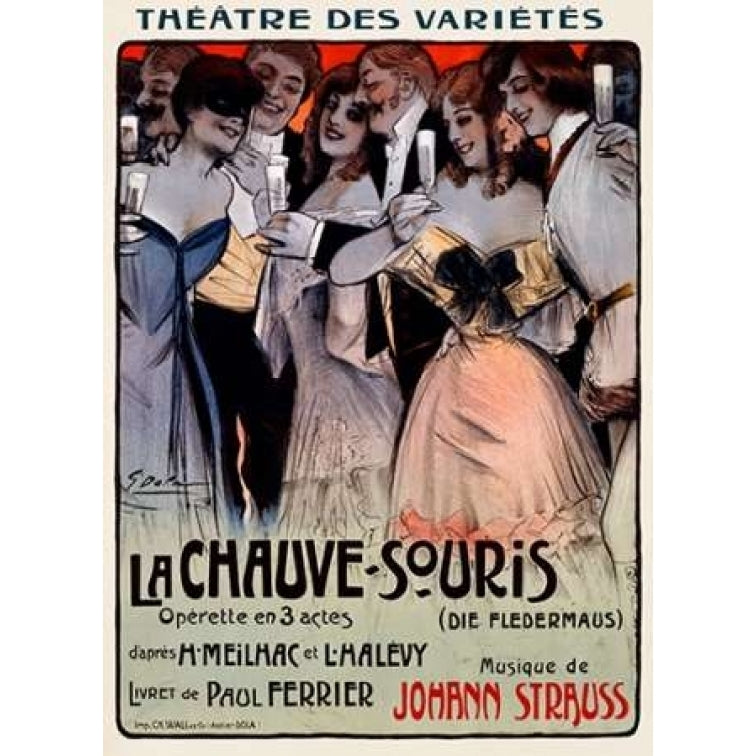 La Chauve-Souris/Der Fledermaus Poster Print by Georges Dola Image 1