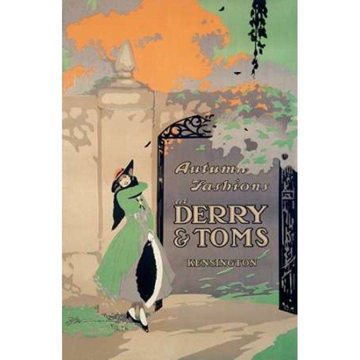 Derry and Toms/Autumn Fashions Poster Print by F.H. Warren Image 1