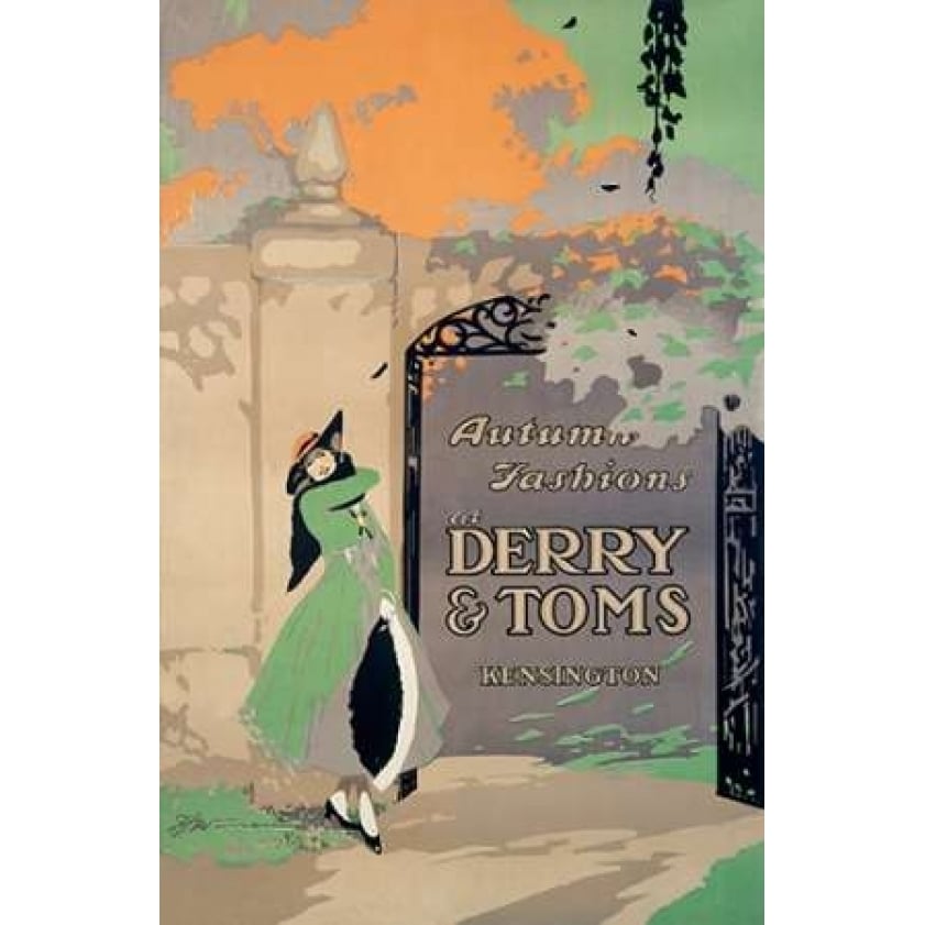 Derry and Toms/Autumn Fashions Poster Print by F.H. Warren Image 2