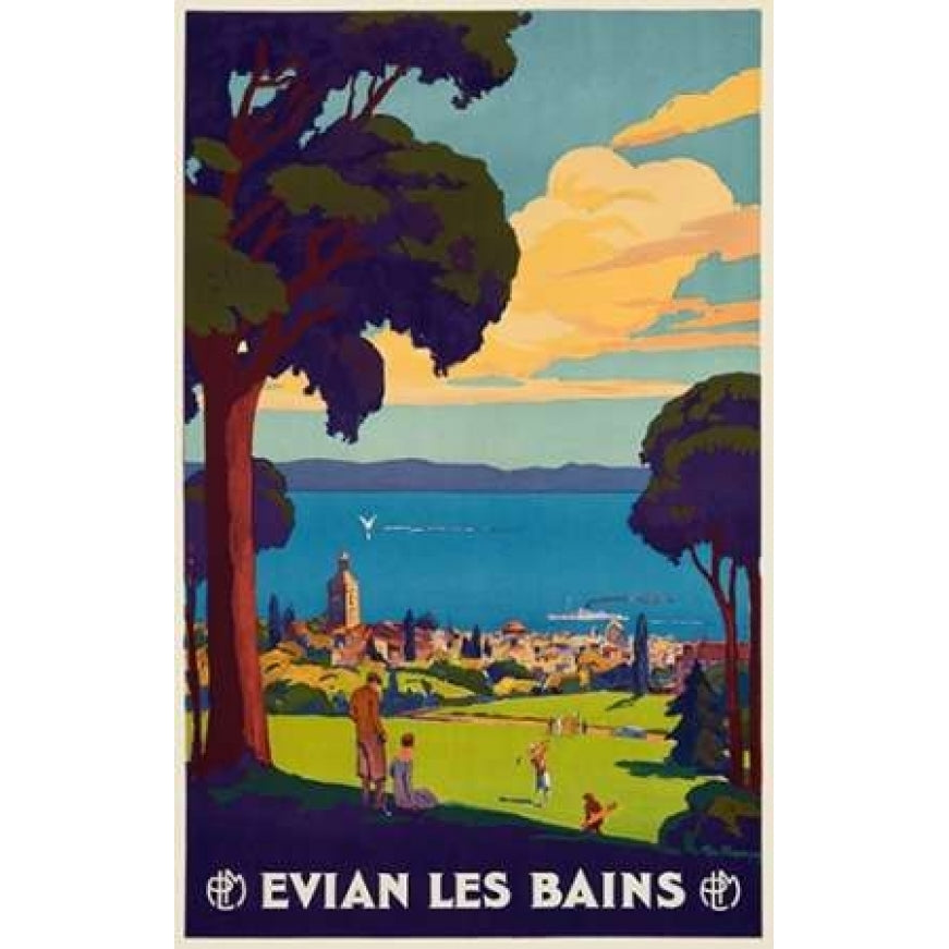 Evian les Bains Poster Print by Geo Francois Image 1