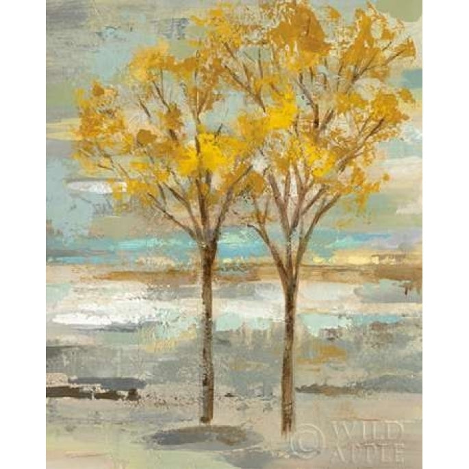 Golden Tree and Fog II Poster Print by Silvia Vassileva Image 1