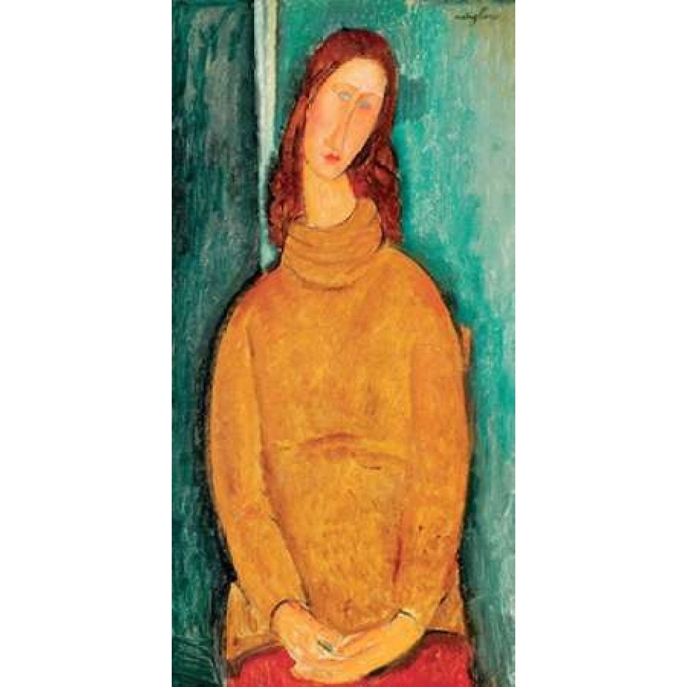 Portrait of Jeanne He__buterne Poster Print by Amedeo Modigliani Image 2