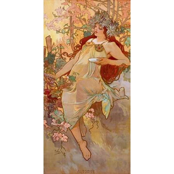 Automne Poster Print by Alphonse Mucha Image 1