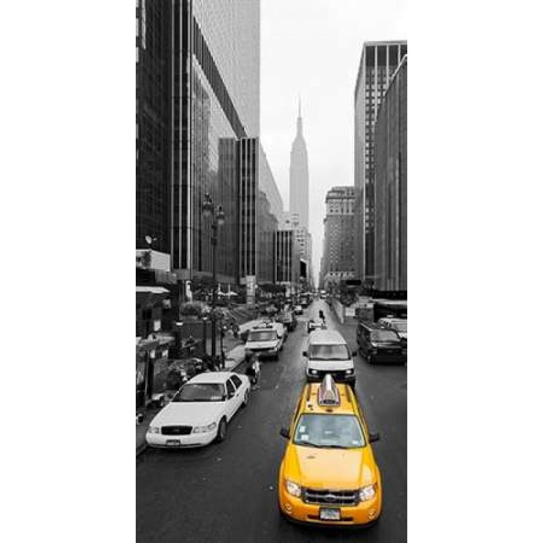 Taxi in Manhattan NYC Poster Print by Vadim Ratsenskiy Image 2