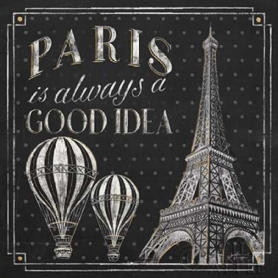 Vive Paris V Poster Print by Janelle Penner Image 1