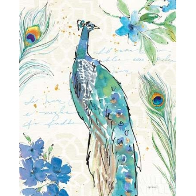 Peacock Garden II Poster Print by Anne Tavoletti Image 2