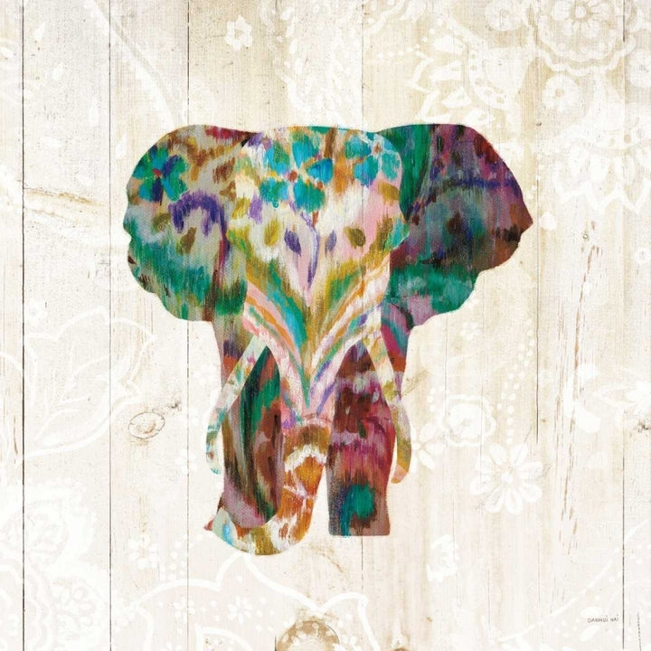 Boho Paisley Elephant III Poster Print by Danhui Nai Image 1