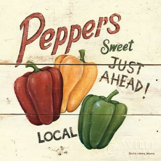 Sweet Peppers Poster Print by David Carter Brown Image 2