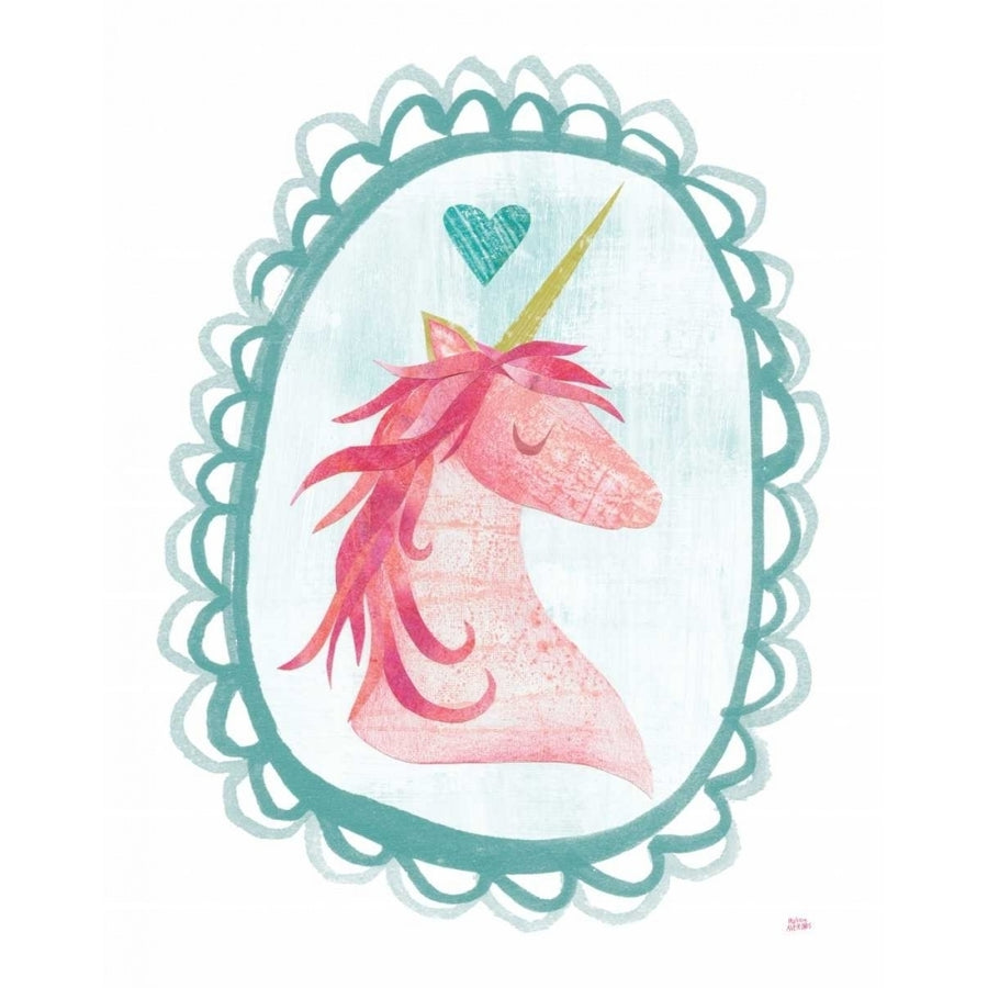 Unicorn Magic I with Border Poster Print by Melissa Averinos Image 1