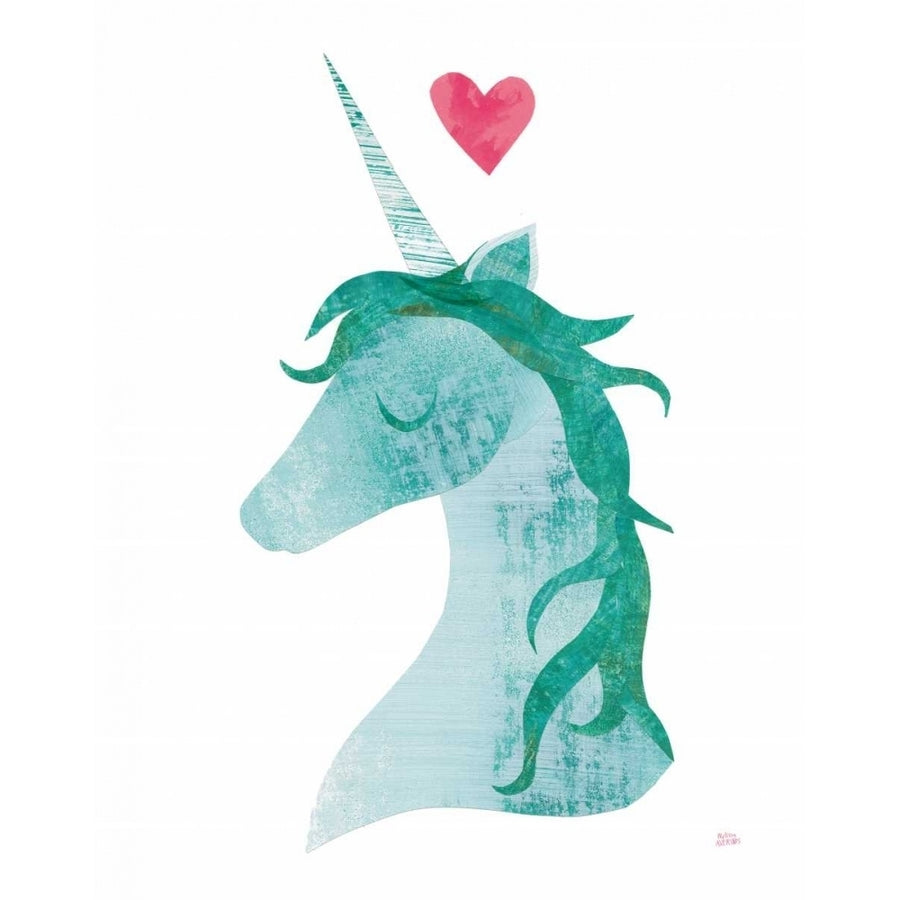 Unicorn Magic II Heart Poster Print by Melissa Averinos Image 1