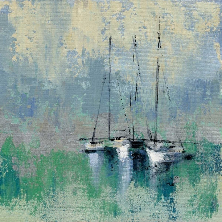 Boats in the Harbor II Poster Print by Silvia Vassileva Image 1