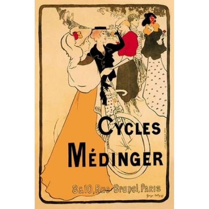 Cycles Medinger 1897 Poster Print by Georges-Alfred Bottini Image 1