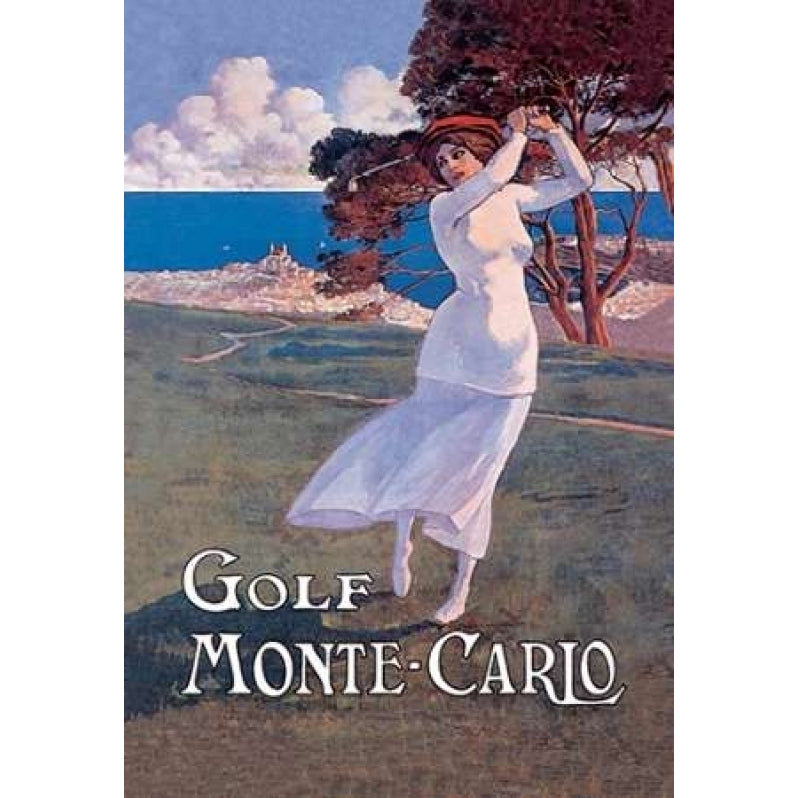 Golf Monte Carlo 1900 Poster Print by Elio Ximines Image 1