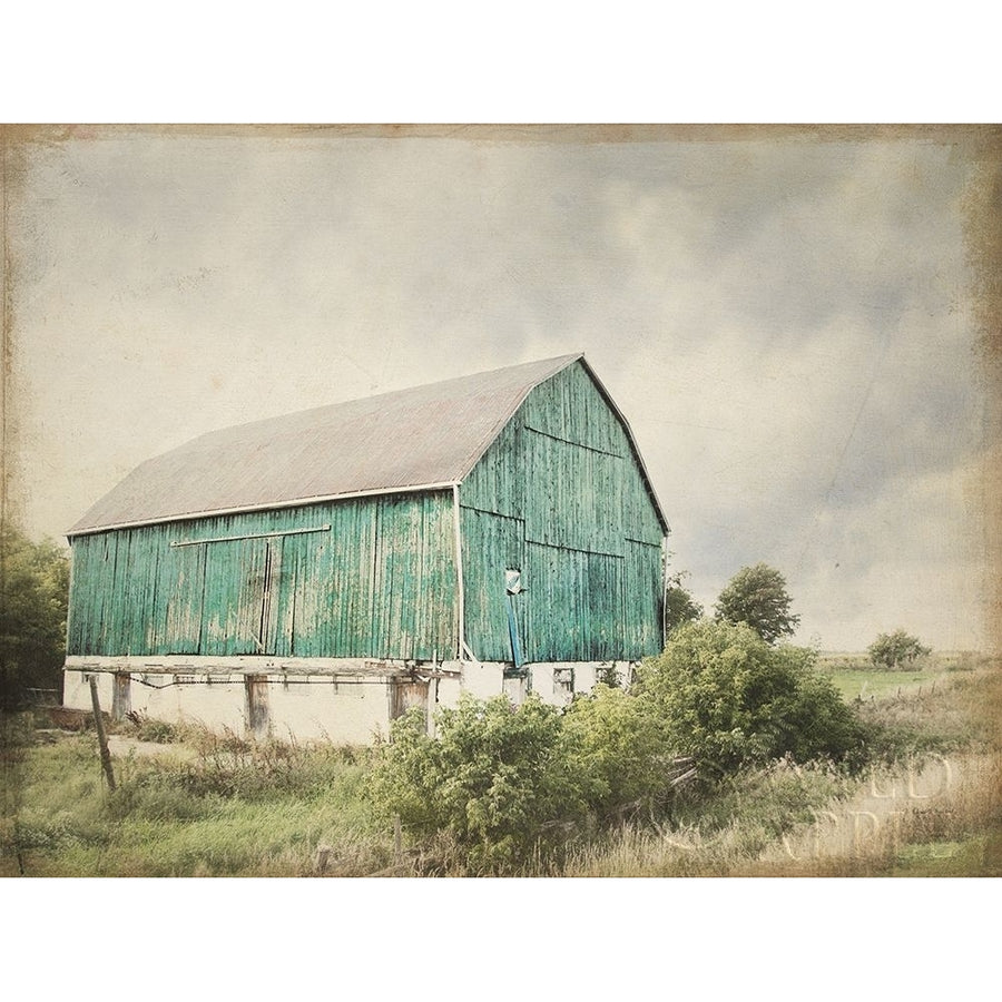 Late Summer Barn I Crop Vintage Poster Print by Elizabeth Urquhart Image 1