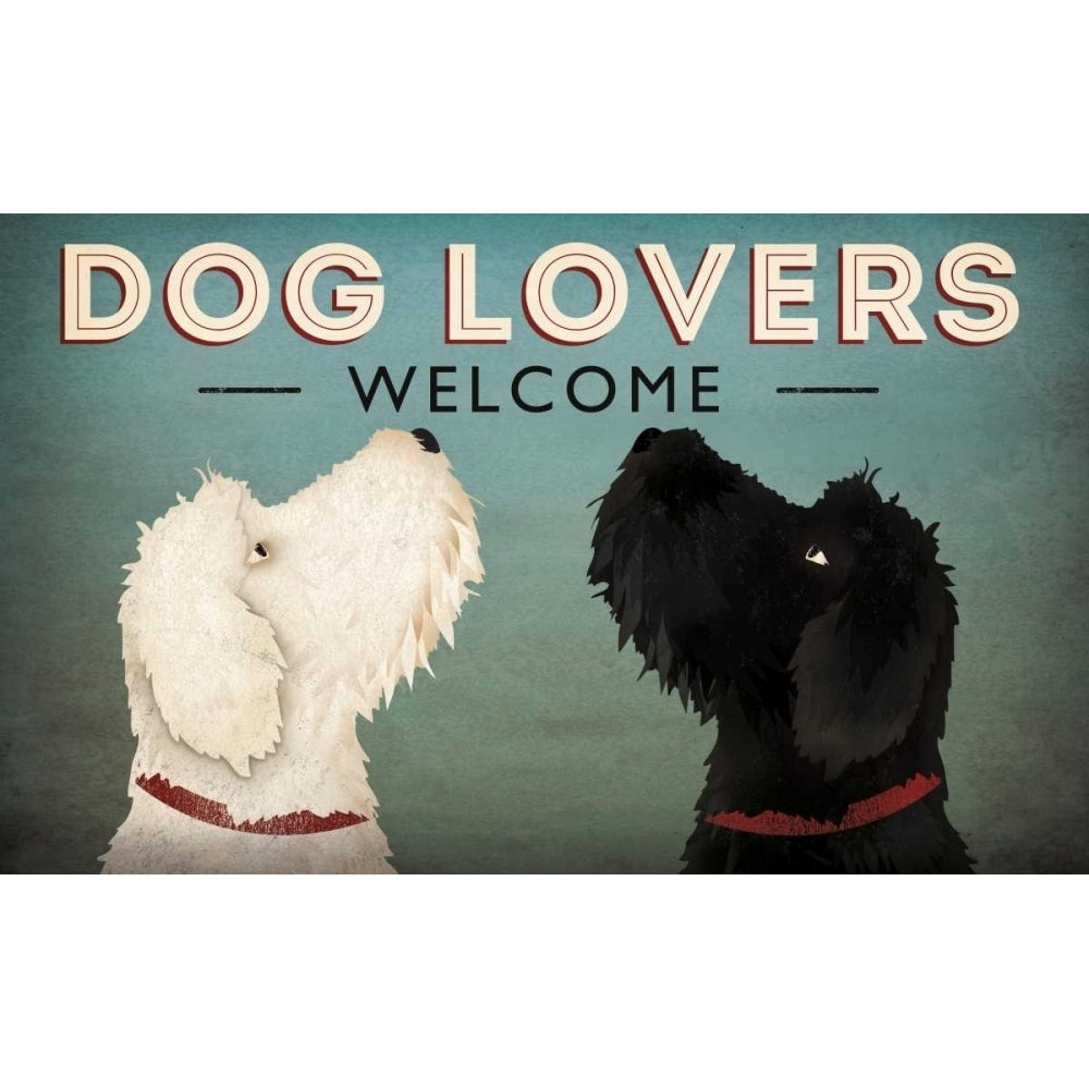 Doodle Dog Lovers Welcome Poster Print by Ryan Fowler Image 1