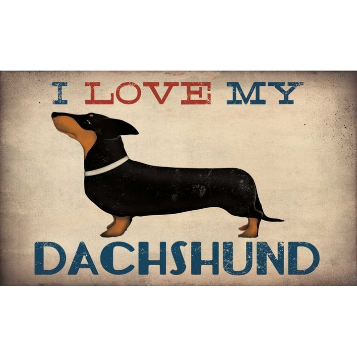 Dachshund Longboards - Love v1 Poster Print by Ryan Fowler Image 2