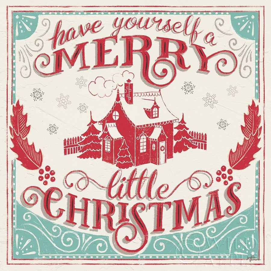 Merry Little Christmas V Poster Print by Janelle Penner Image 1