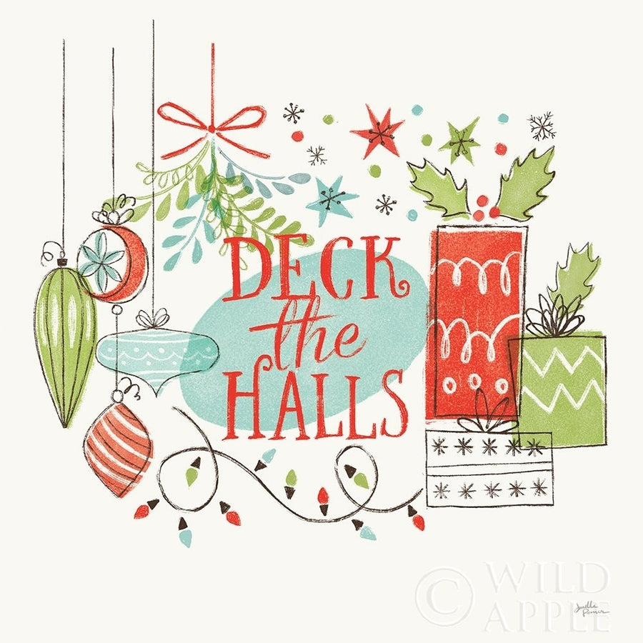 Retro Christmas Iii Poster Print by Janelle Penner Image 1