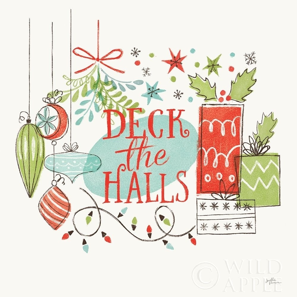 Retro Christmas Iii Poster Print by Janelle Penner Image 1