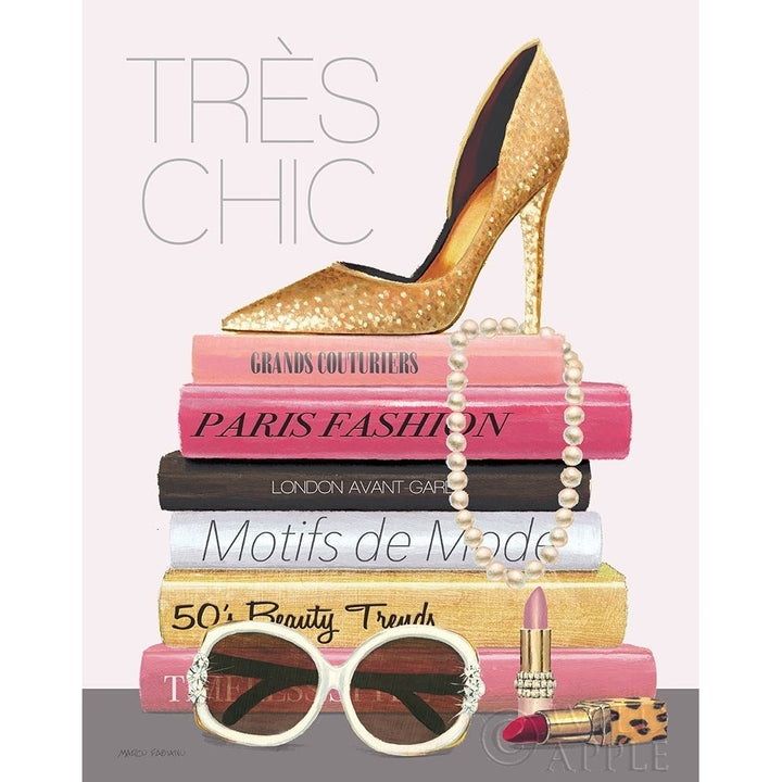 Paris Style Ii Gold And Black Tres Chic Poster Print by Marco Fabiano Image 2