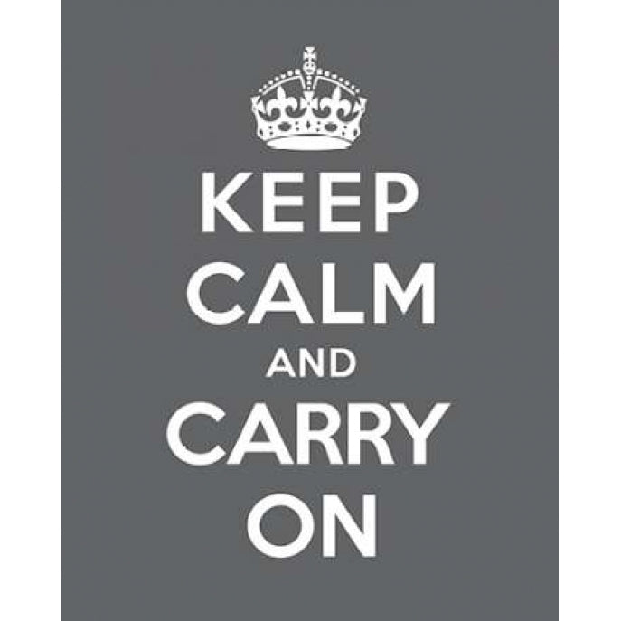 Keep Calm and Carry On - Gray Poster Print by The British Ministry of Information Image 2