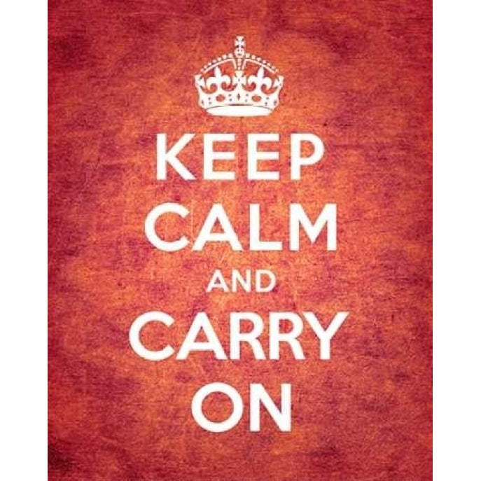 Keep Calm and Carry On - Vintage Red Poster Print by The British Ministry of Information Image 2