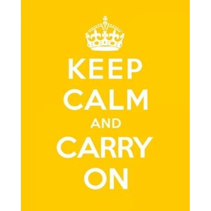 Keep Calm and Carry On - Yellow Poster Print by The British Ministry of Information Image 1