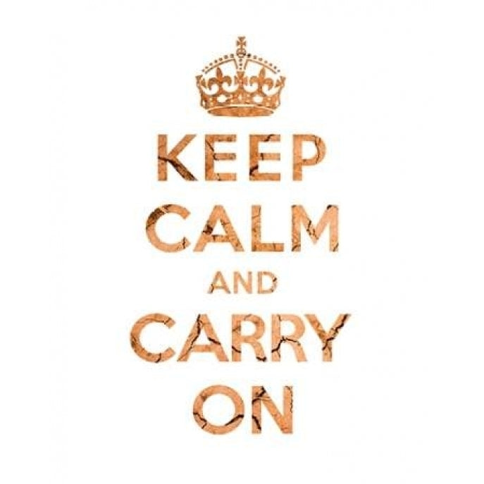 Keep Calm and Carry On - Texture II Poster Print by The British Ministry of Information Image 1