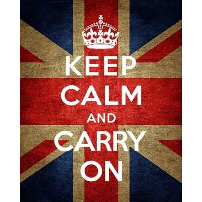 Keep Calm and Carry On - Union Jack Poster Print by The British Ministry of Information Image 2