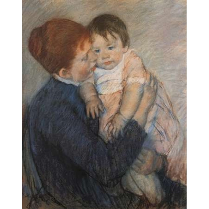 Agatha And Her Child 1891 Poster Print by Mary Cassatt Image 1