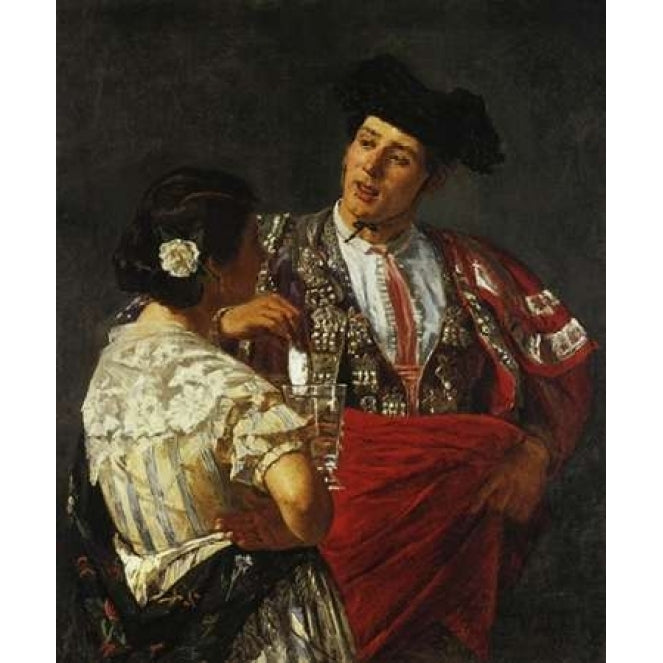 Offering The Panal To The Bullfighter 1872 Poster Print by Mary Cassatt Image 1