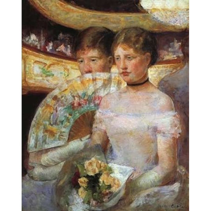 The Loge 1882 Poster Print by Mary Cassatt Image 1