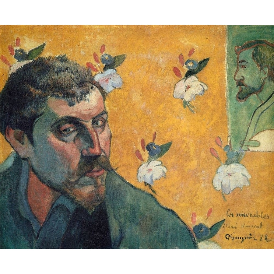 Self Portrait Les Miserables Poster Print by Paul Gauguin Image 1