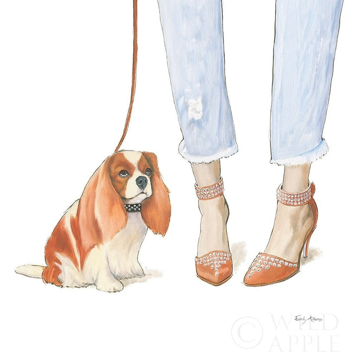 Furry Fashion Friends IV Poster Print by Emily Adams Image 1