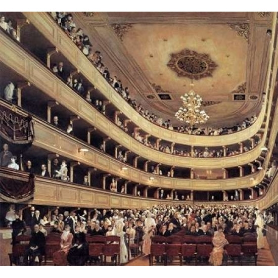 Auditorium Of The Old Burgtheater 1888 Poster Print by Gustav Klimt Image 1