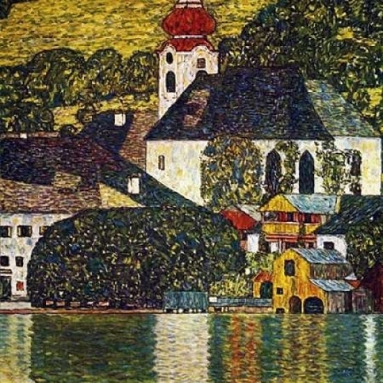 Church At Unterach On The Attersee Poster Print by Gustav Klimt Image 1