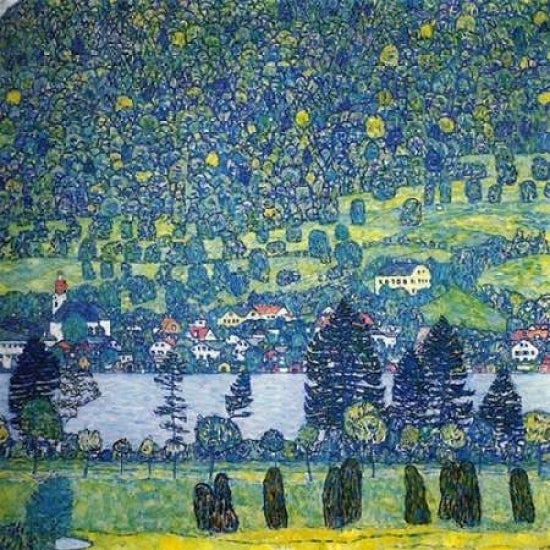 Forest Slope In Unterach On The Attersee 1917 Poster Print by Gustav Klimt Image 1