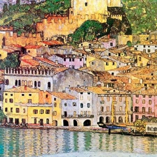 Malcesine On Lake Garda 1913 Poster Print by Gustav Klimt Image 1