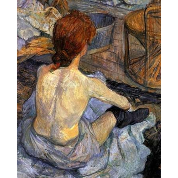 Detail La Toilette Poster Print by Henri Toulouse-Lautrec Image 2