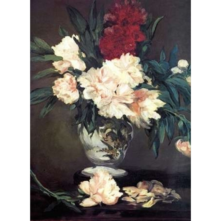 Vase of Peonies Poster Print by Edouard Manet Image 1