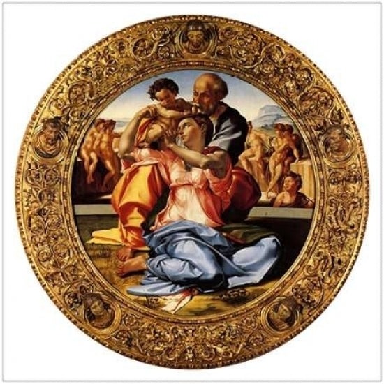 Michelangela The Doni Tondo-3 Poster Print by Michelangelo Image 1